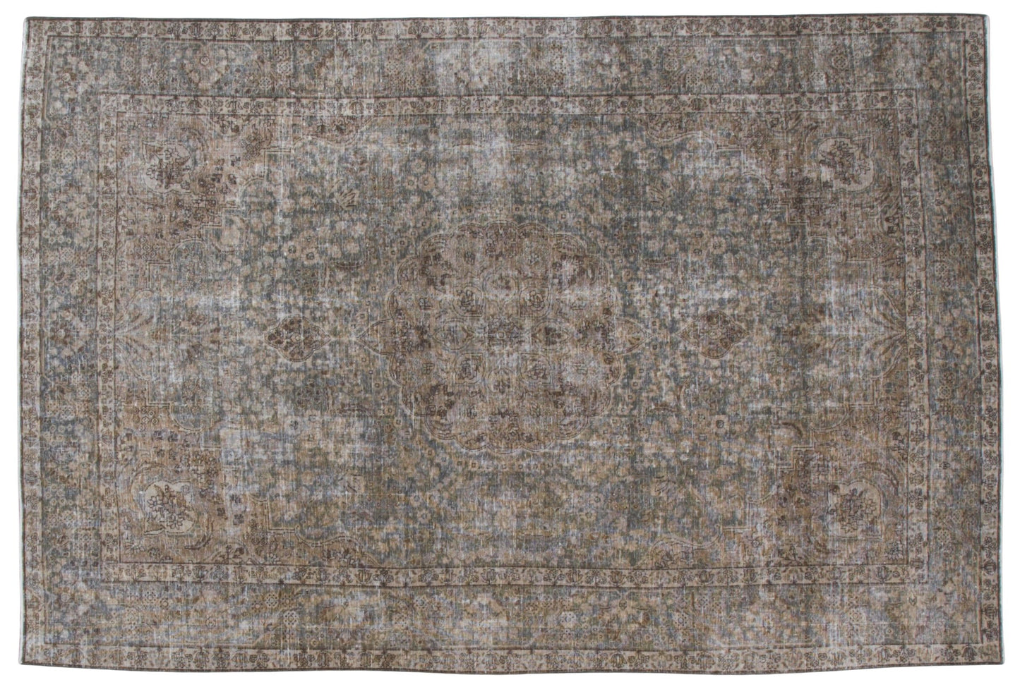 30091 VINTAGE TABRIZ 7'4" x 10'11"