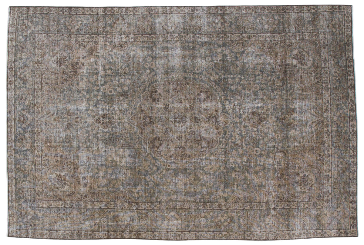 30091 VINTAGE TABRIZ 7'4" x 10'11"