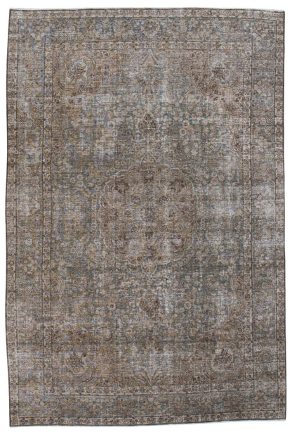 30091 VINTAGE TABRIZ 7'4" x 10'11"