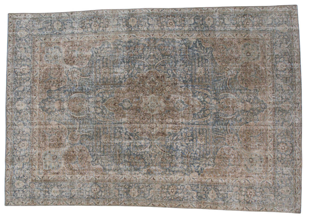 30097 VINTAGE TABRIZ 7'8" x 11'5"