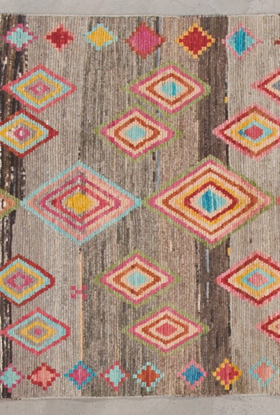 32121 AFGHAN MOROCCAN 3'9" x 5'9"