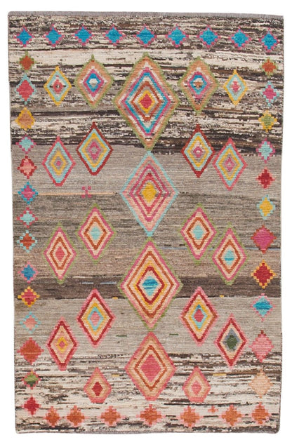 32121 AFGHAN MOROCCAN 3'9" x 5'9"