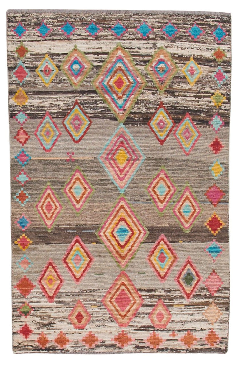 32121 AFGHAN MOROCCAN 3'9" x 5'9"
