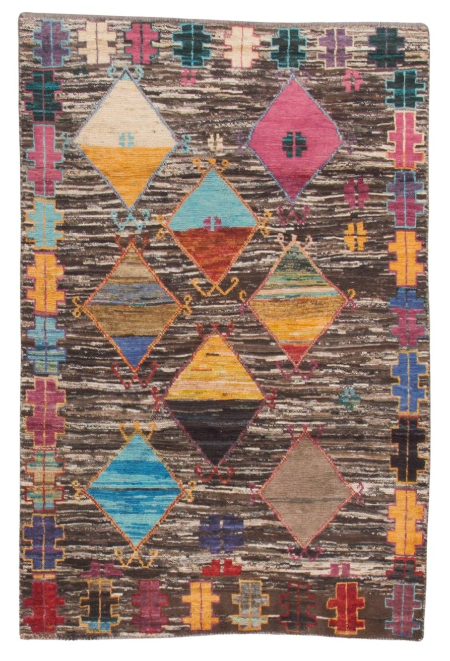 32122 AFGHAN MOROCCAN 3'11" x 5'10"