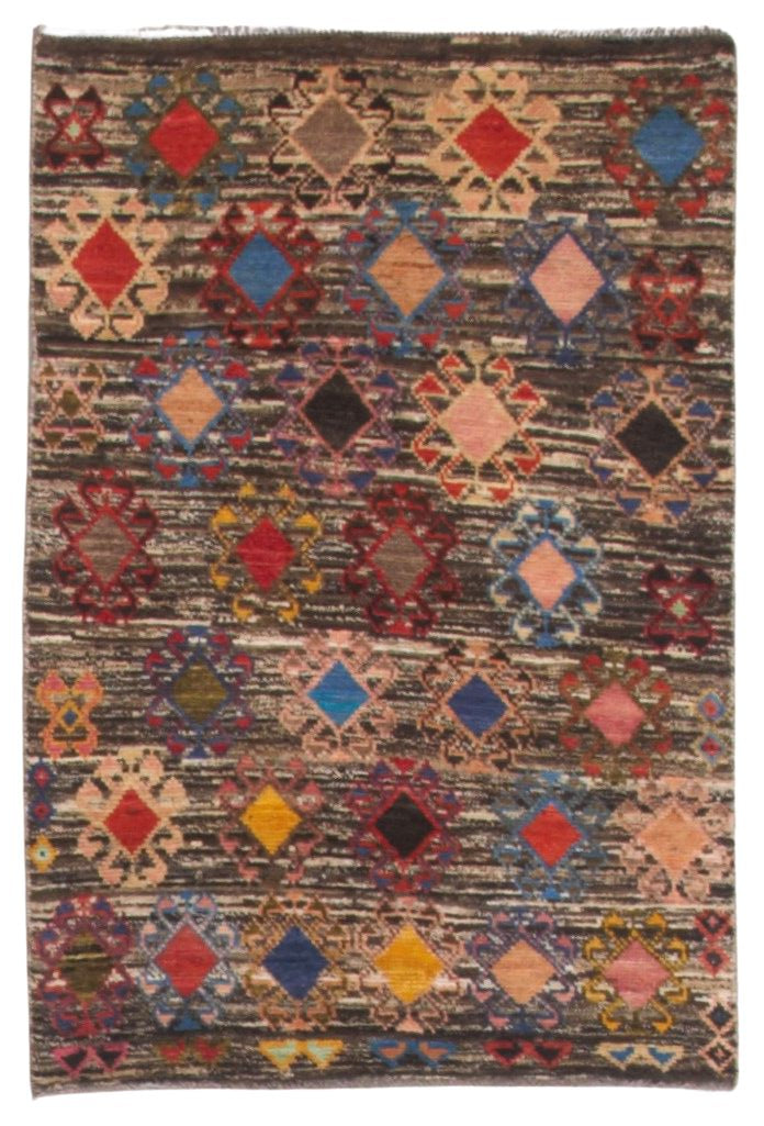 32124 AFGHAN MOROCCAN 3'2" x 4'8"