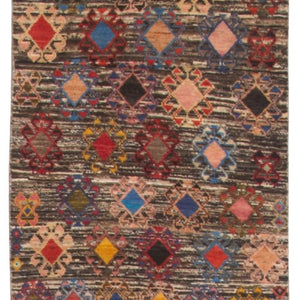 32124 AFGHAN MOROCCAN 3'2" x 4'8"