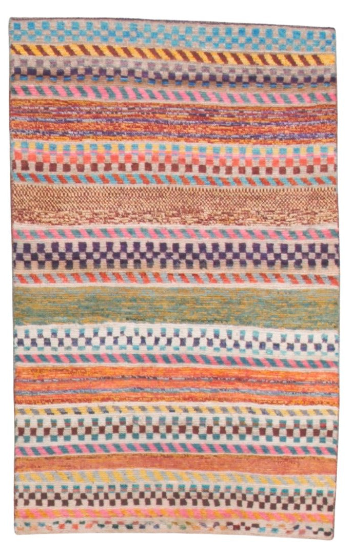 32125 AFGHAN MOROCCAN 3'1" x 4'10"