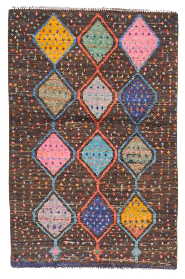 32126 AFGHAN MOROCCAN 2'9" x 4'1"