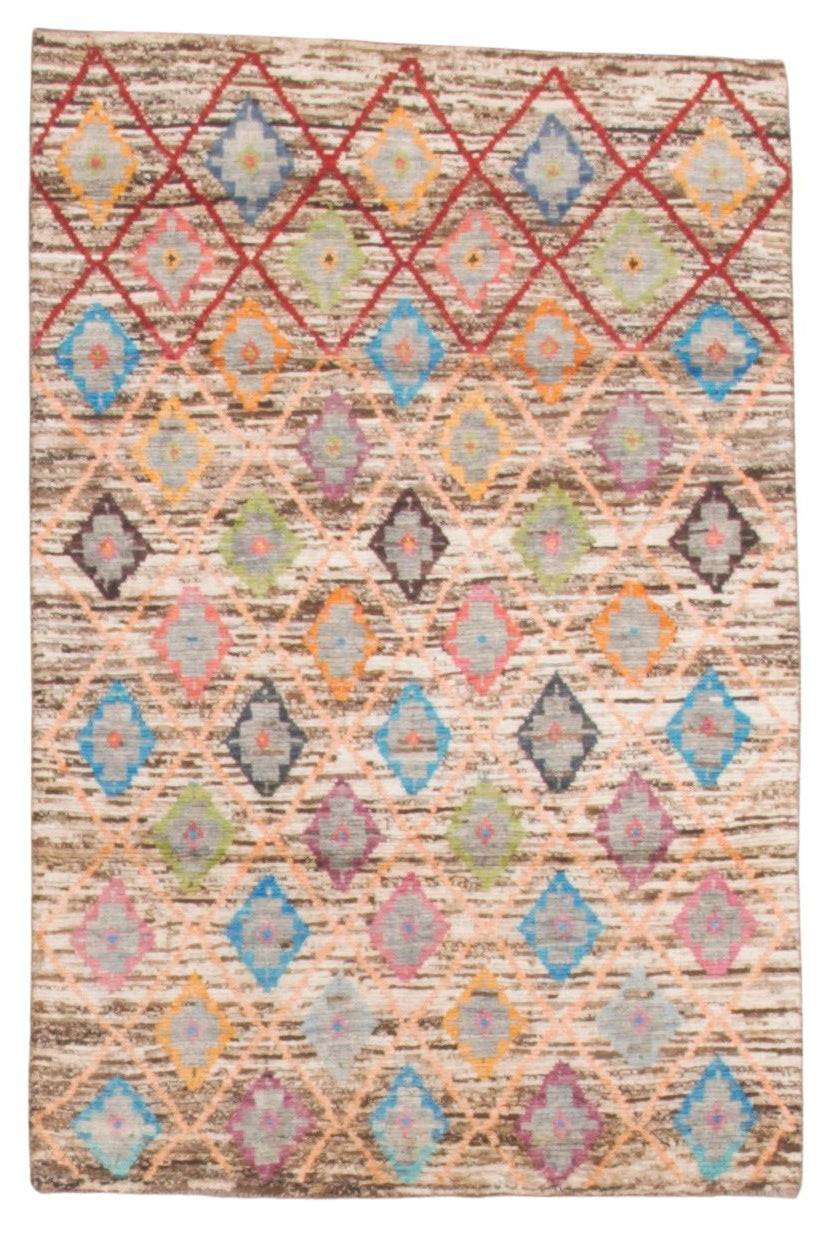 32136 AFGHAN MOROCCAN 3'9" x 5'6"