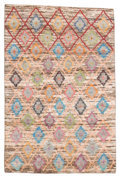 32136 AFGHAN MOROCCAN 3'9" x 5'6"