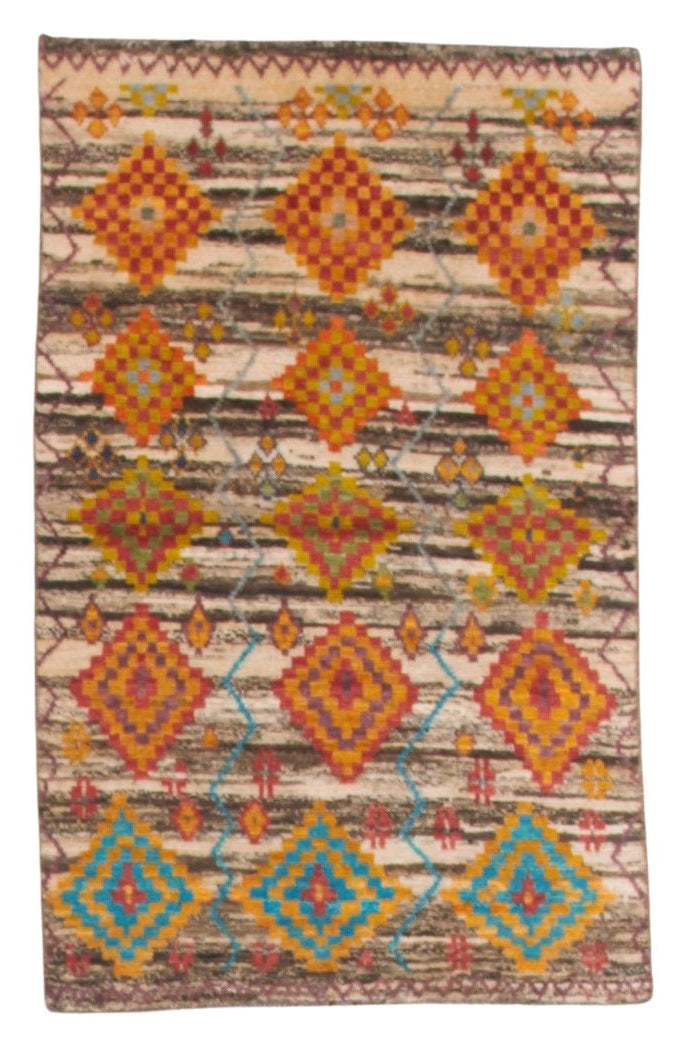 32139 AFGHAN MOROCCAN 4'11" x 4'8"