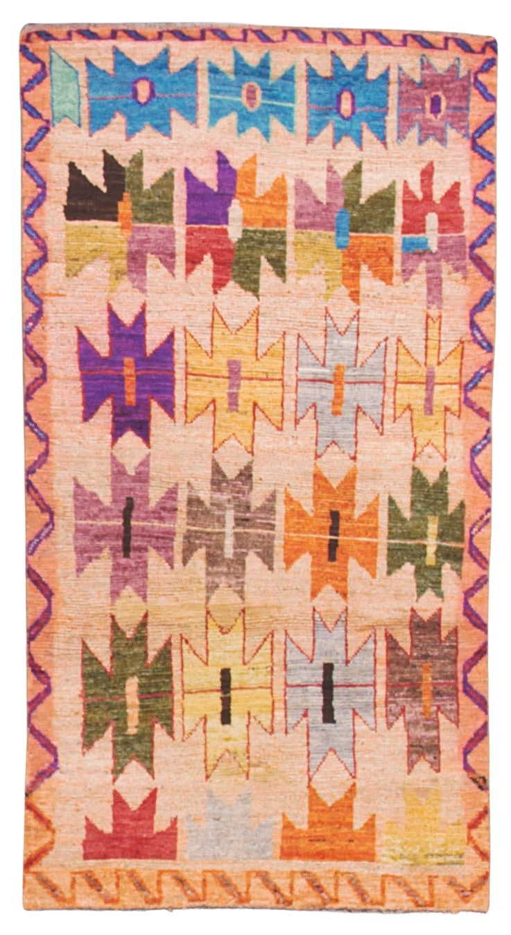 32140 AFGHAN MOROCCAN 3'4" x 6'2"