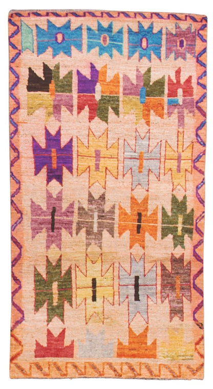 32140 AFGHAN MOROCCAN 3'4" x 6'2"