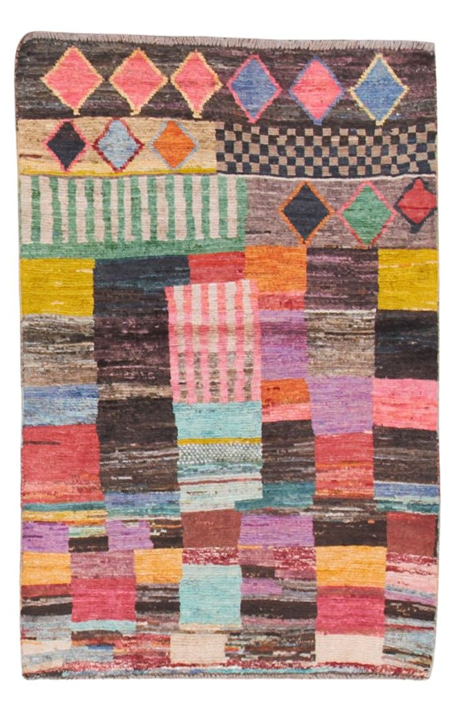 32141 AFGHAN MOROCCAN 2'11" x 4'6"