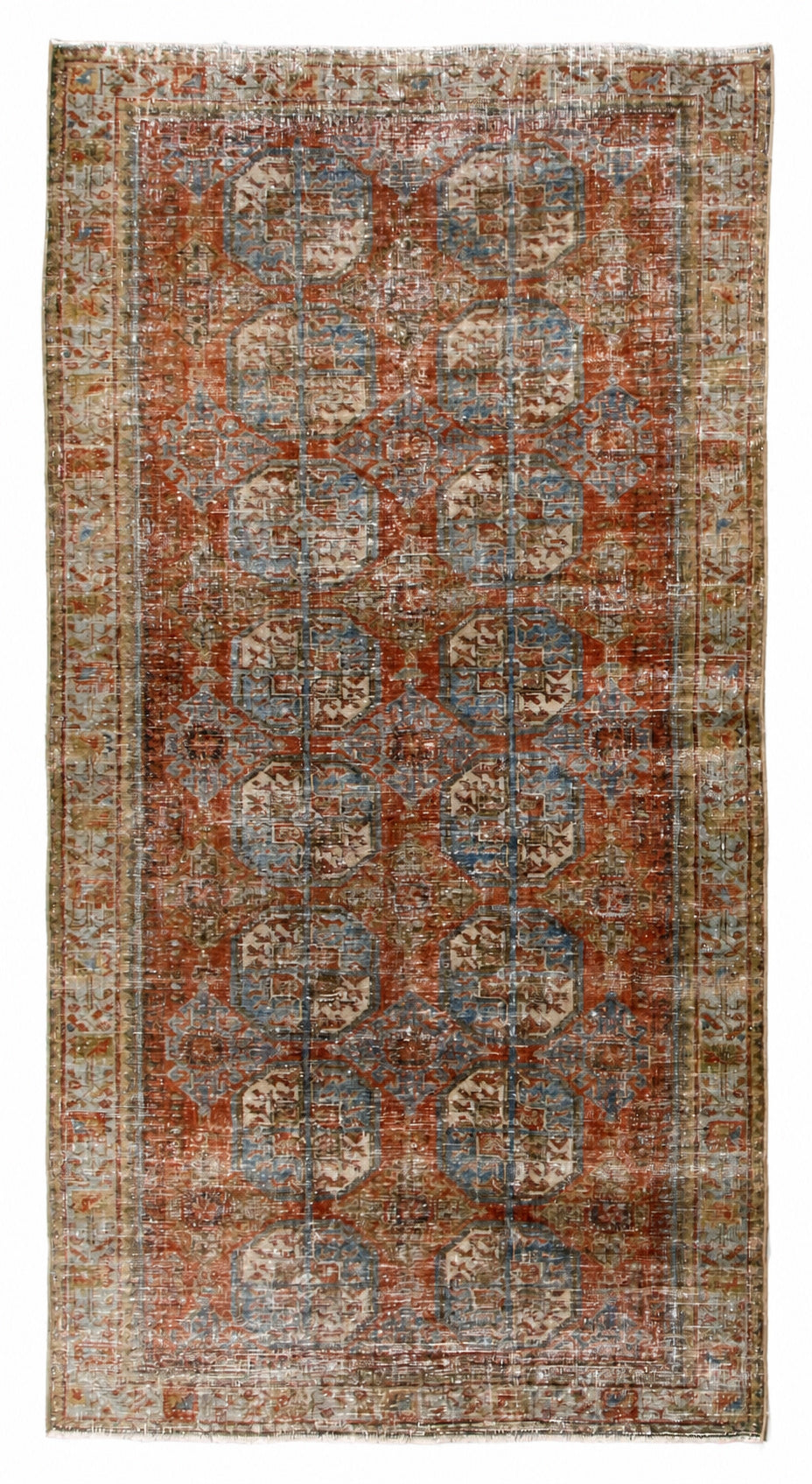 33301 AFGHAN BOKHARA 3'9" x 7'3"