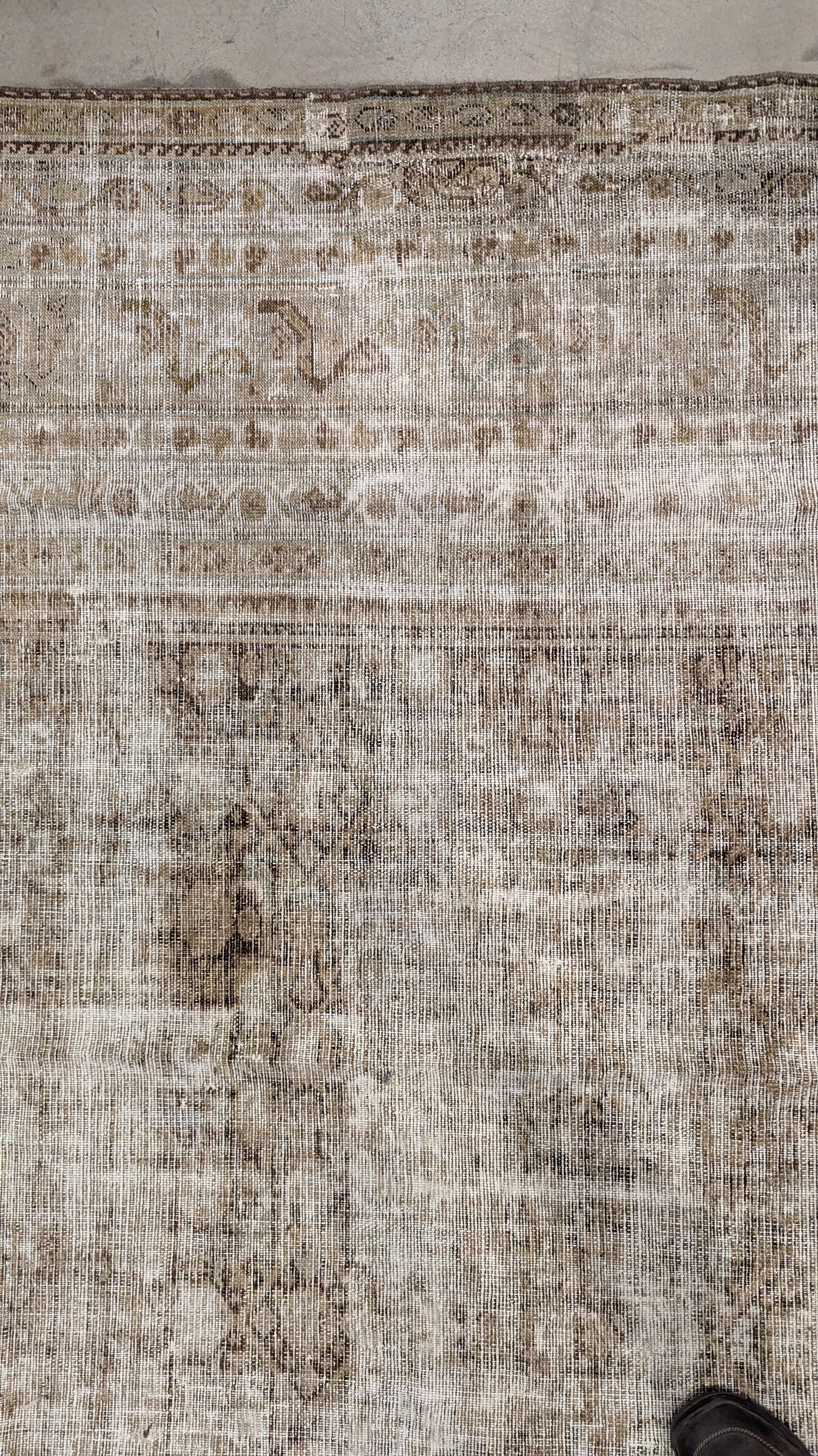 Close-up of a patterned rug.