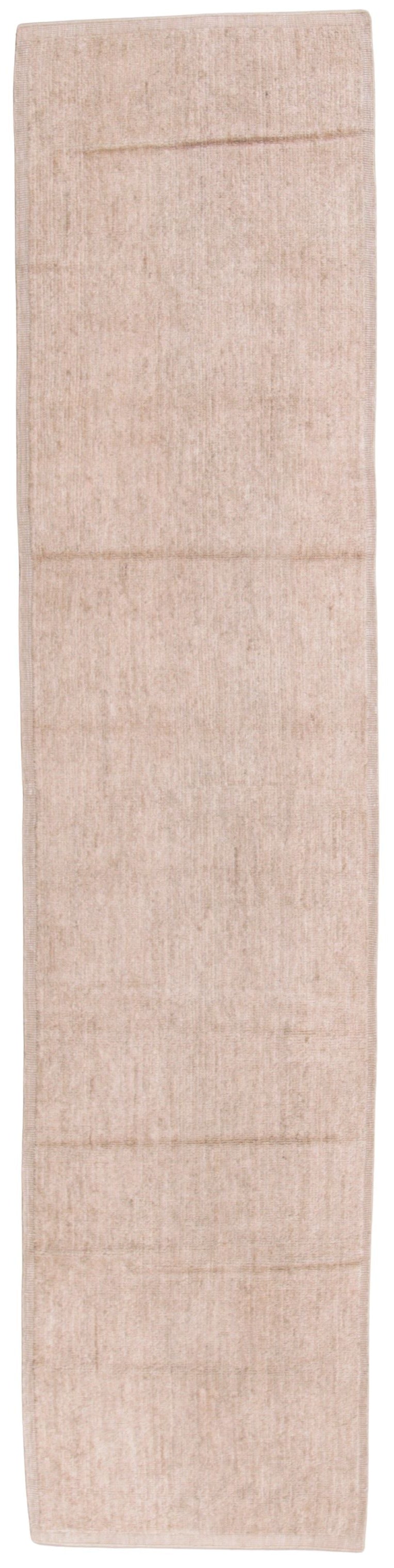 A rectangular beige woven textile runner or table runner shown flat against a white background.