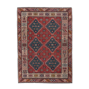 10015660 ANTIQUE TURKISH KILIM 6'9" x 9'4"